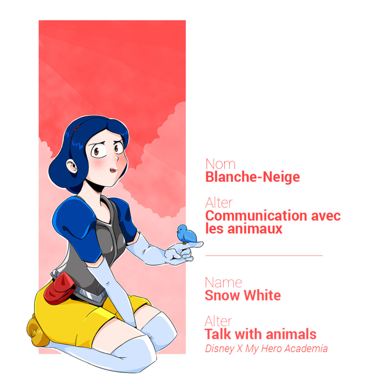 Blanche neige peut communiquer avec les animaux
