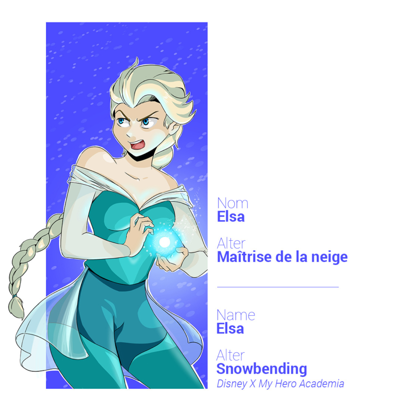 Elsa maîtrise la neige et la glace