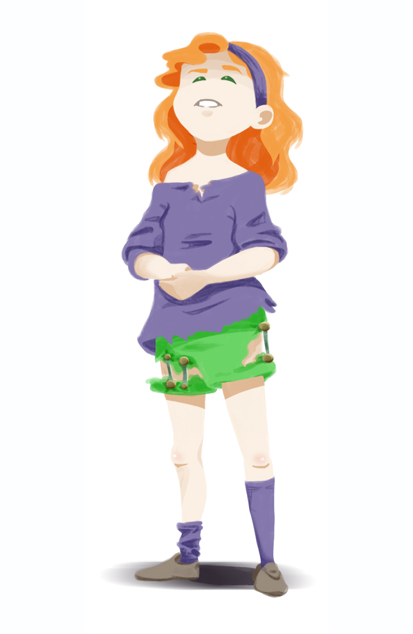Chara-design de l'héroïne du conte illustré